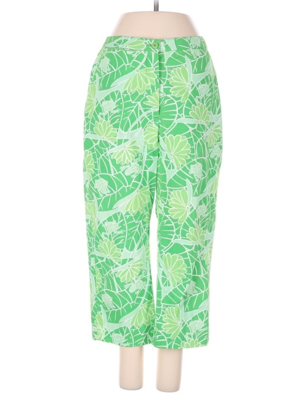 LILLY PULITZER Floral Capri Pants Women's Size 4 Petite